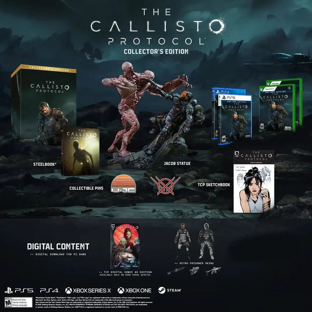 The Callisto Protocol Collector's Edition, PS5, Includes Steelbook, Jacob Statu